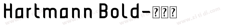 Hartmann Bold字体转换